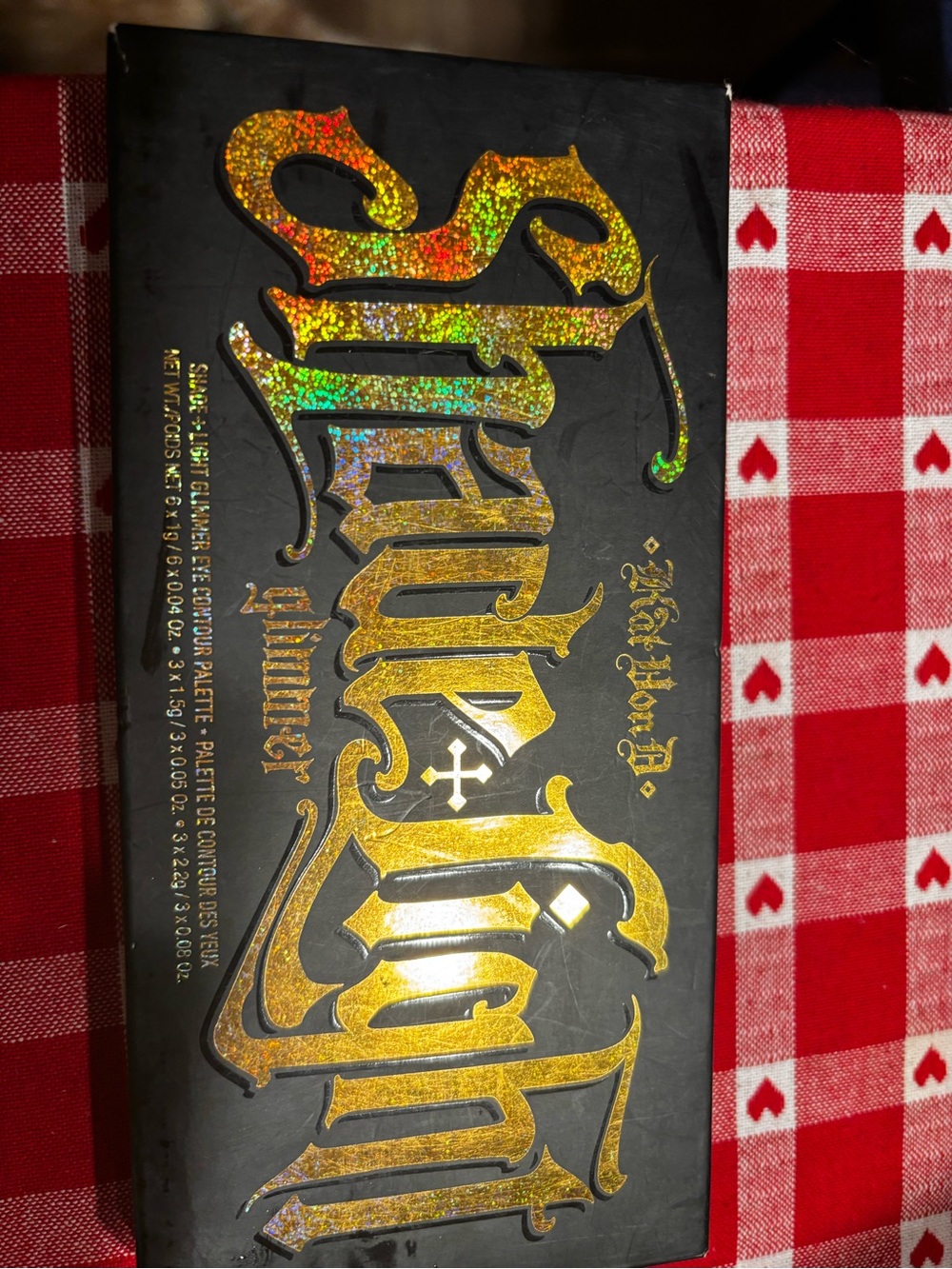 Kat Von D Black Palette with Holographic Gold Logo - Picture 3 of 8